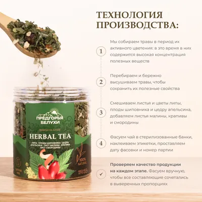 Herbal Tea_Липа, шиповник, цедра апельсина,  лист малины, крапива, лист смородины_2