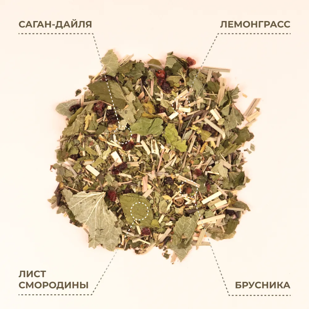 Herbal Tea_Саган дайля, лемонграсс,  лист смородины, брусника_3