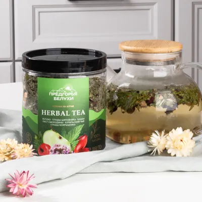 Herbal Tea_Яблоко, шиповник, бадан, лист смородины, курильский чай, боярышник_6