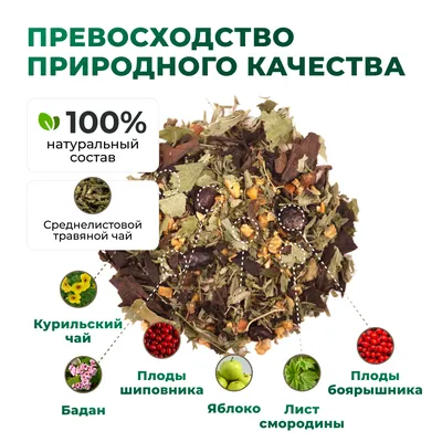 Herbal Tea_Яблоко, шиповник, бадан, лист смородины, курильский чай, боярышник_6