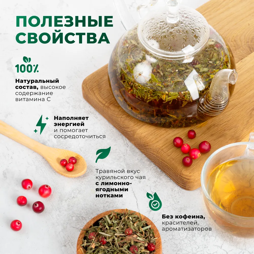 Курильский_лемонграсс, мелисса, брусника_2