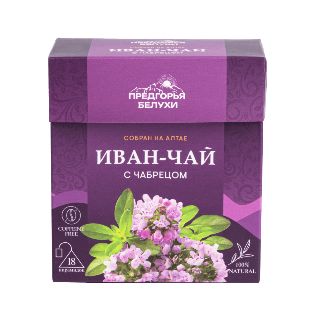 Напиток чайный Иван-чай ферментированный с чабрецом (пирамидки) 2,5гр*18