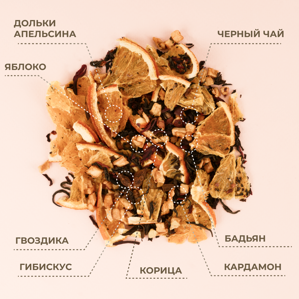 Напиток чайный "Яркие мгновения", 100г.